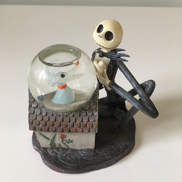 Disney Nightmare Before Christmas Snow Globe Jack Skellington Zero PLEASE READ - Picture 1 of 9